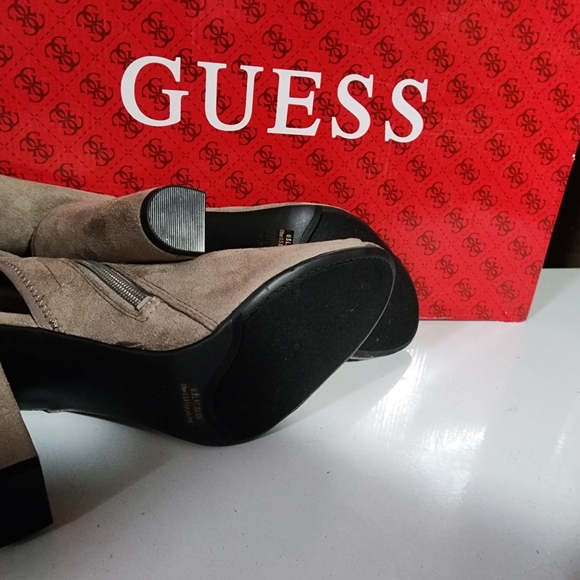 Grey Guess open toe over the knee boots - Picture 4 of 5